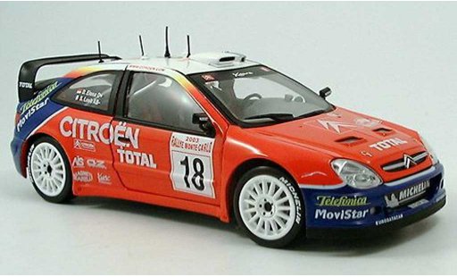 Citroen Xsara WRC 2003 1/43 Sun Star No.18 Total Rally Monte Carlo S.Loeb/D.Elena modellini auto