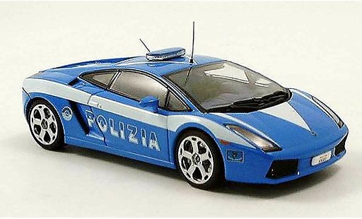 Lamborghini Gallardo Base 1/43 Autoart police italienne blu modellini auto
