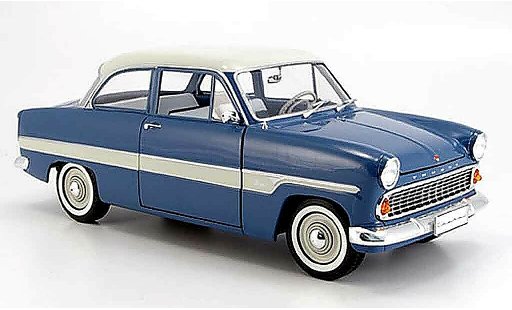 Ford Taunus 12M 1/18 Revell blu/bianco bandes 1962 modellini auto