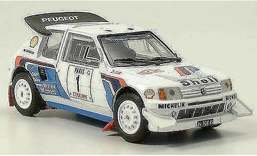Peugeot 205 Turbo 16 1/43 Solido Rally 1986 T16 modellini auto