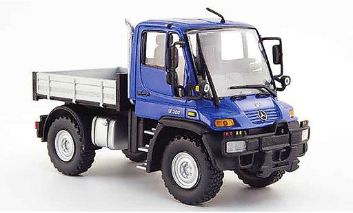 Mercedes Unimog Base 1/43 Schuco U 300 blu modellini auto