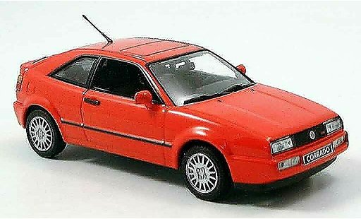 Volkswagen Corrado G60 1/43 Minichamps rosso 1990 modellini auto