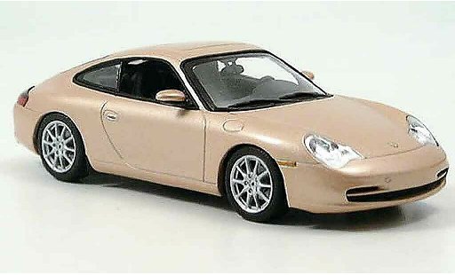 Porsche 911 Carrera 1/43 Minichamps grigio metallisee beige 2001 modellini auto