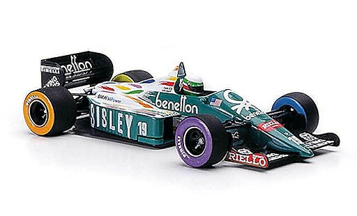 Benetton Bmw course 1/43 Minichamps 1986 B 186 No.19 Sisley T.Fabi GP USA Detroit 1986 modellini auto