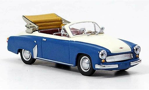 Wartburg 312 Cabrio 1/43 Minichamps A blu bianco 1958 modellini auto