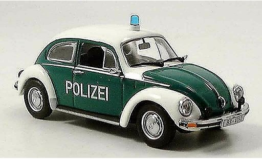 Volkswagen Coccinelle Base 1/43 Minichamps 1303 police marroneschweig 1972 modellini auto