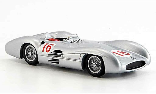 Mercedes W 196 Base 1/43 Minichamps Fangio vincitore GP Italien 1954 modellini auto