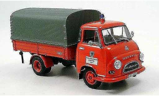Hanomag Kurier Pritsche 1/43 Minichamps pianale pompier Dortmund modellini auto