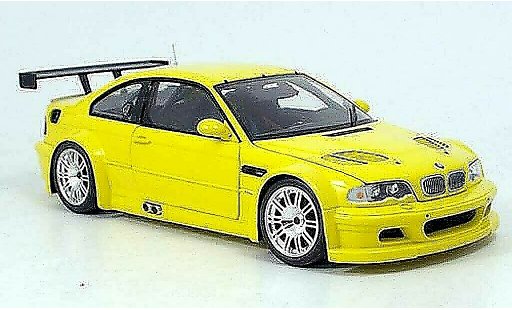 Bmw M3 coupe 1/18 Minichamps GTR E46 street giallo 2001 modellini auto