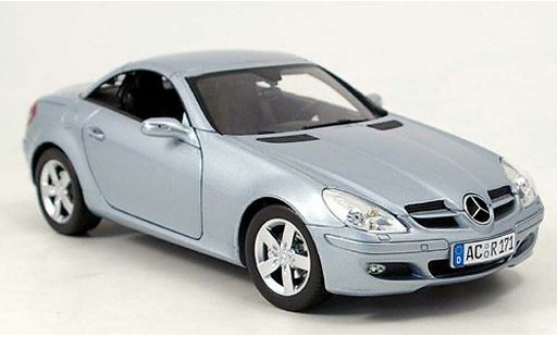 Mercedes Classe SLK Base 1/18 Minichamps grigioblu 2004 modellini auto
