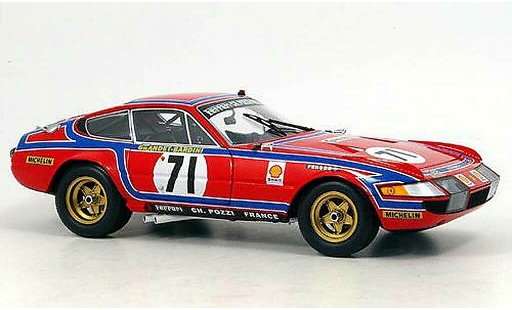 Ferrari 365 GTB/4 1/18 Kyosho no.71 24h le mans 1974 modellini auto