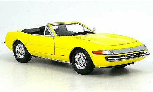 Ferrari 365 GTS/4 1/18 Hot Wheels daytona giallo modellini auto