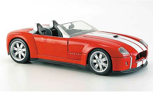Shelby Cobra Concept 1/18 Hot Wheels rosso avec bandes biancos modellini auto