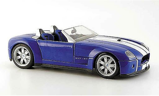 Shelby Cobra Concept 1/18 Hot Wheels blu avec bandes biancos modellini auto