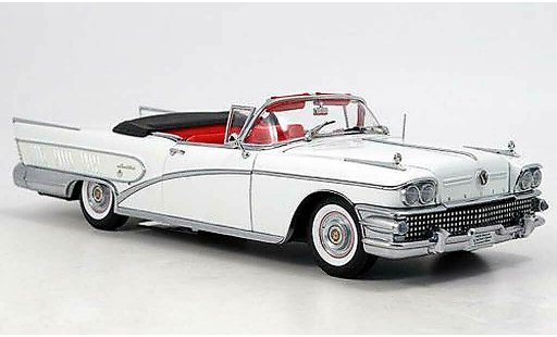 Buick Limited Convertible 1/18 Sun Star convertibile bianco 1958 modellini auto