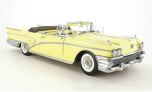 Buick Limited Convertible 1/18 Sun Star convertibile giallo 1958 modellini auto