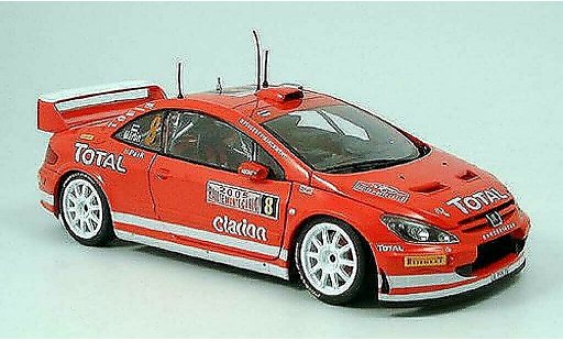 Peugeot 307 WRC 1/18 Sun Star no.8 toatl martin rallye monte carlo 2005 modellini auto
