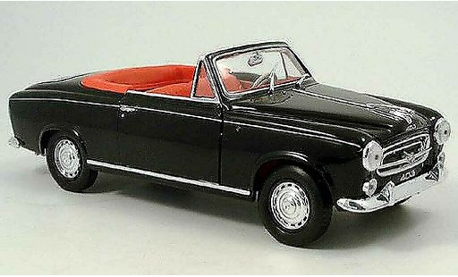 Peugeot 403 Cabriolet 1/18 Welly Cabrio nero 1957 decapote modellini auto