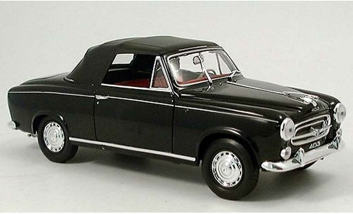 Peugeot 403 Cabriolet 1/18 Welly Cabrio nero 1957 avec capote modellini auto
