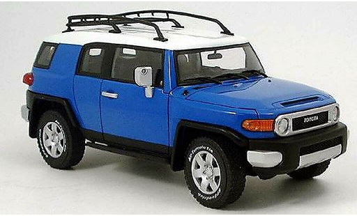 Toyota FJ Cruiser Base 1/18 Autoart blu modellini auto