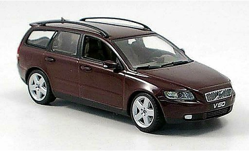 Volvo V50 Break 1/43 Minichamps Station wagon lilla 2003 modellini auto