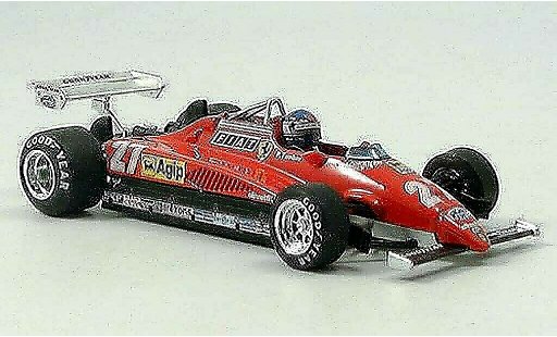 Ferrari 126 C2 1/43 Brumm No.27 Tambay GP Monza con Pilot modellini auto