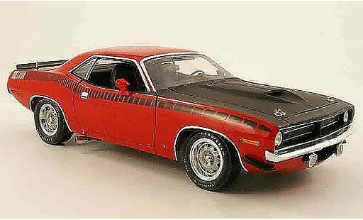 Plymouth Cuda 1970 1/18 Highway 61 aar rosso/opaco noir modellini auto