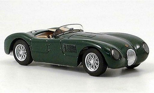 Jaguar C-Type 1953 1/43 Brumm verde Strassenversion RHD modellini auto