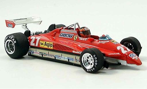 Ferrari 126 C 1/43 Brumm C2 no.27 g.villeneuve san marino avec pilot modellini auto