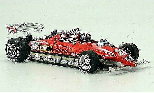 Ferrari 126 C 1/43 Brumm C2 No.28 D.Pironi GP San Marino avec Pilot modellini auto
