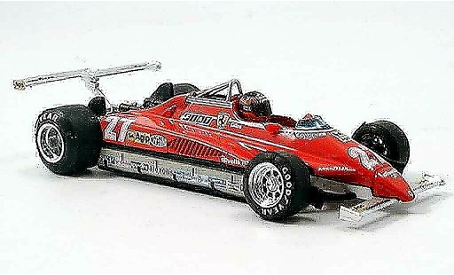 Ferrari 126 C 1/43 Brumm C2 no.27 g.villeneuve long beach avec pilot modellini auto
