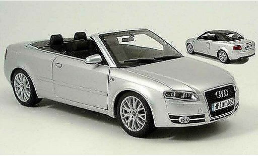 Audi A4 cabriolet 1/18 Norev grigio 2006 modellini auto
