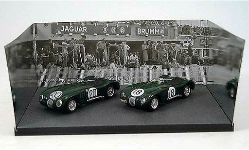 Jaguar C-Type 1953 1/43 Brumm 2er-Set: No.18 & No.20 vincitorefahrzeuge 24h Le Mans & modellini auto