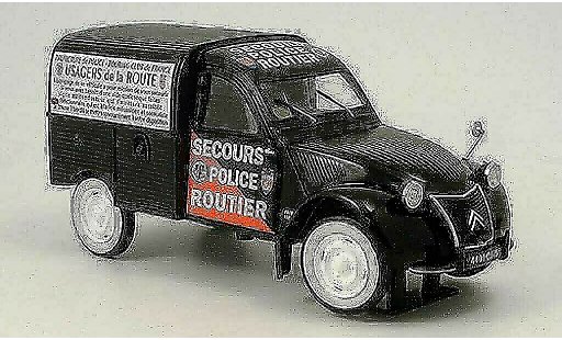 Citroen 2CV police 1/43 Norev Boite Secours routier (F) modellini auto