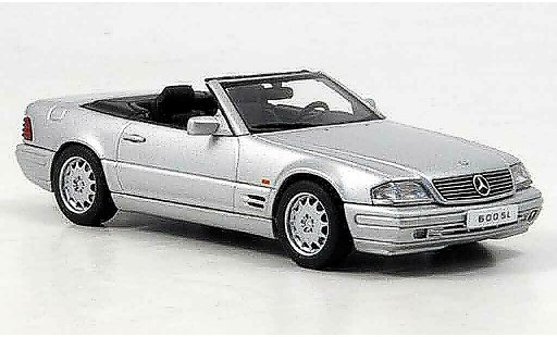 Mercedes 600 Base 1/43 Autoart (R129) Cabrio grigio metallisee modellini auto