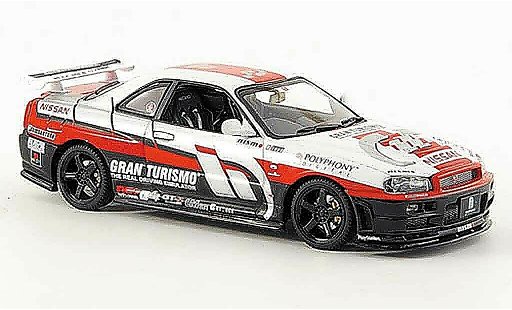 Nissan Skyline R34 1/43 Autoart Gran Turismo 2002 modellini auto