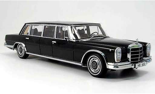 Mercedes 600 Pullman 1/18 Autoart lwb gardinen in heckscheibe etc. modellini auto