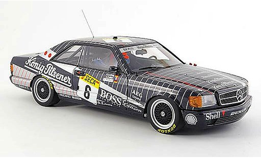 Mercedes 500 Coupe 1/18 Autoart (w126) amg no.6 24h spa 1989 modellini auto