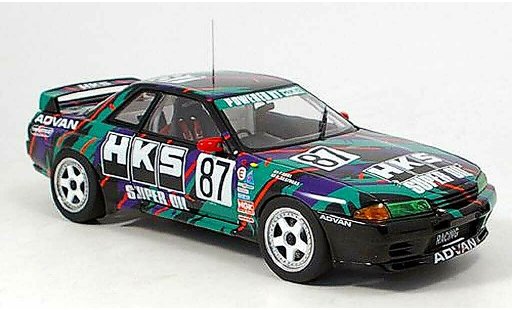 Nissan Skyline R32 1/18 Autoart gtr hks skyline no.87 1993 modellini auto