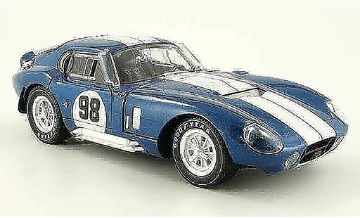 Shelby Daytona Coupe Base 1/18 Shelby Collectibles no.98 blu bianco 1965 modellini auto