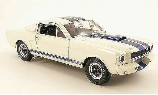 Shelby GT 350 1966 1/18 Shelby Collectibles r bianco/blu modellini auto