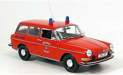 Volkswagen 1600 Variant 1/18 Minichamps l solingen pompier 1972 modellini auto