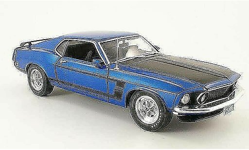 Ford Mustang Boss 302 1/18 Highway 61 blu/opaco nero modellini auto