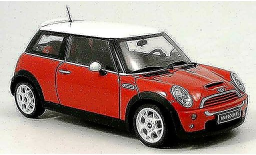 Mini Cooper S 1/18 Kyosho rosso bianco modellini auto