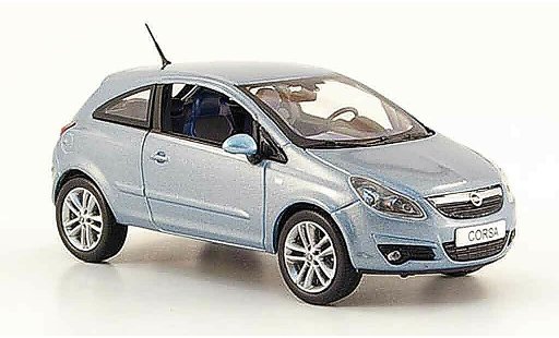 Opel Corsa Base 1/43 Norev grigio metalliseeblu 3 turer 2006 modellini auto