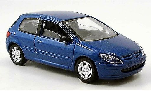 Peugeot 307 Base 1/43 Solido 3 portes blu modellini auto