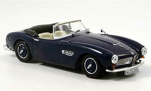 Bmw 507 cabriolet 1/43 Norev blu geoffnetes capote 1956 modellini auto