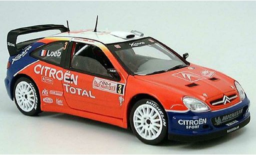 Citroen Xsara WRC 2004 1/18 Solido no3 total rallye monte carlo sebastien loeb modellini auto
