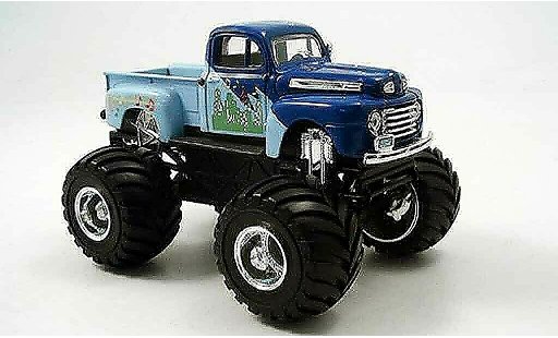 Ford F-100 Monster Truck 1/43 Yat Ming 00 blu 1948 modellini auto