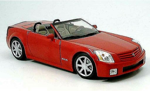 Cadillac XLR roadster 1/18 Hot Wheels rosso modellini auto